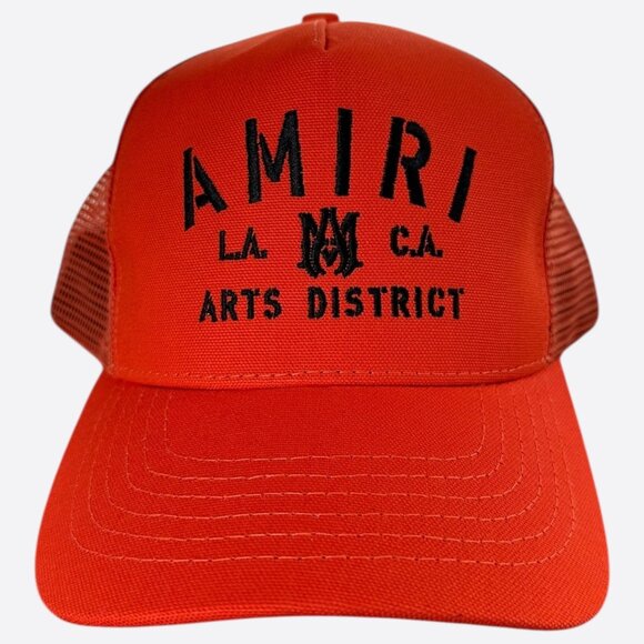 Amiri Orange & Black Arts District Trucker Hat - Picture 1 of 6